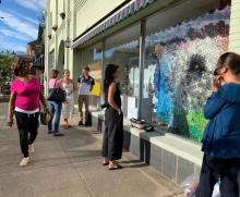 Art Fills Scottsville Storefronts