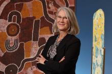 Margo Smith AM, founding director of the Kluge-Ruhe Aboriginal Art Collection